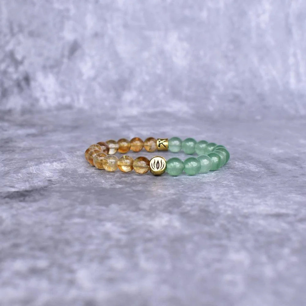 Fortune Flow - Green Aventurine & Citrine Bracelet