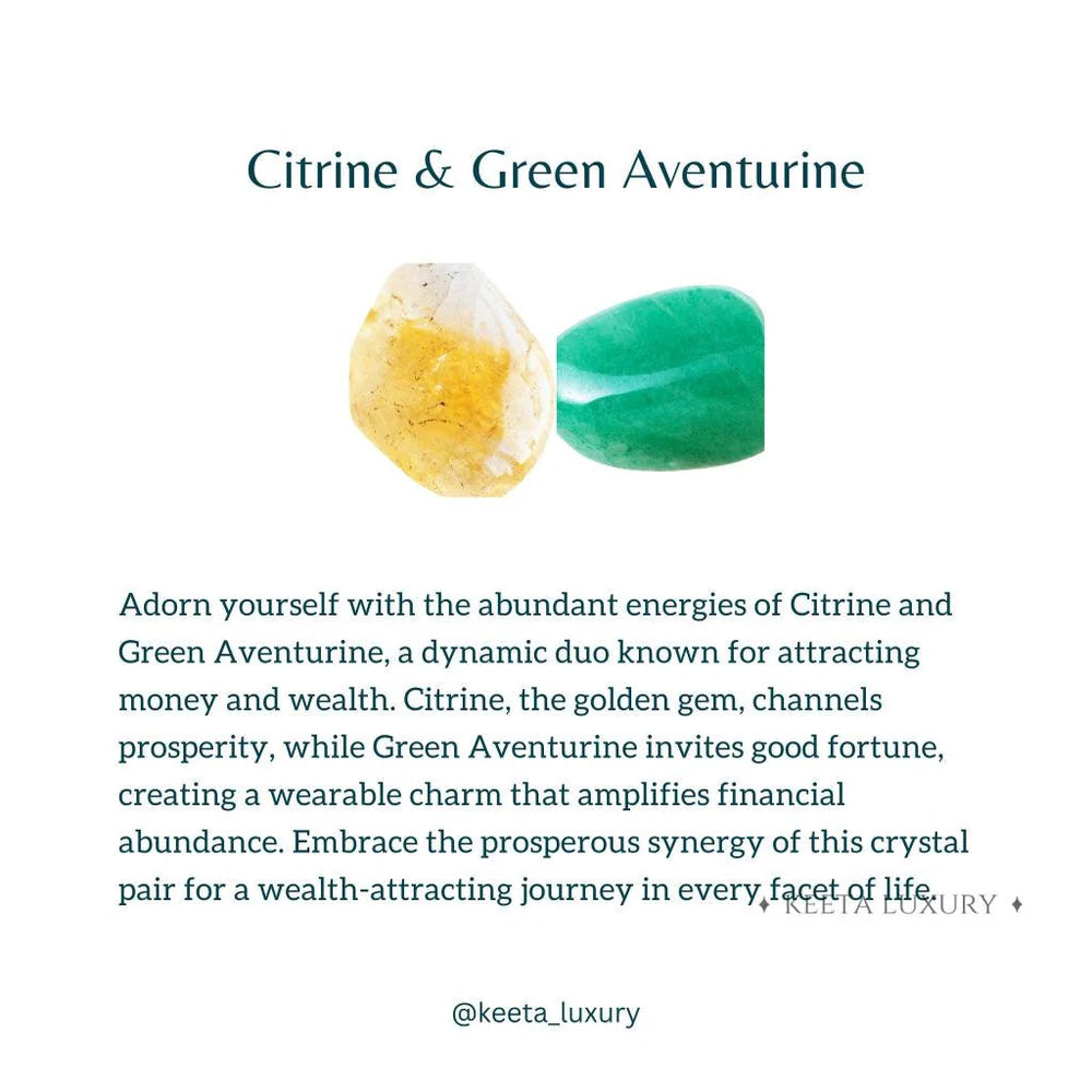 Fortune Flow - Green Aventurine & Citrine Bracelet