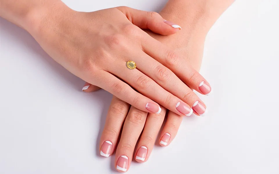 Yellow Gomed (Hessonite) 10x8 MM - 4.24 Carats